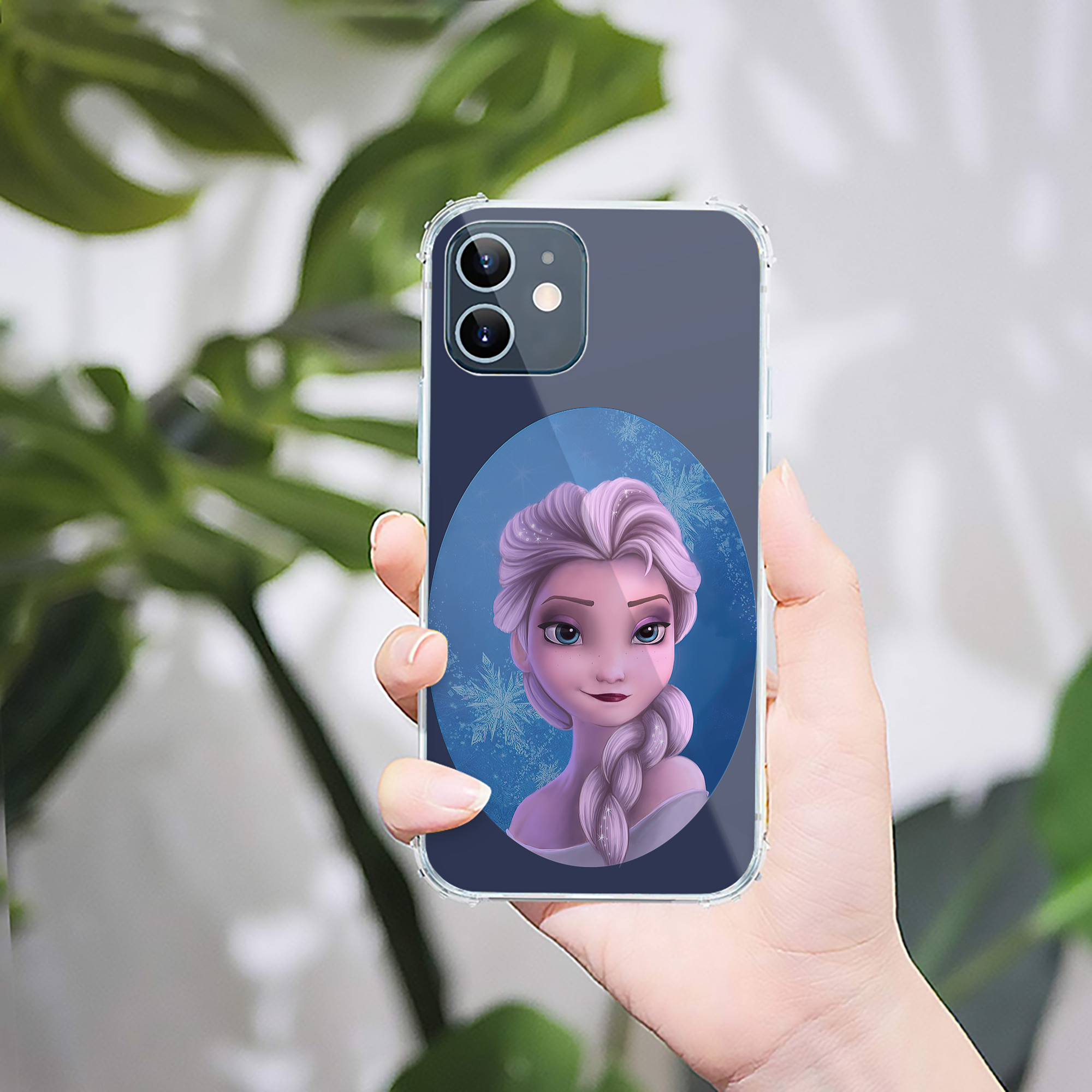 （画像用） アナと雪の女王 アンナ エルサ Frozen Anna Elsa 【iPhone 12シリーズ対応】透明スマホケース（クリアソフトケース）